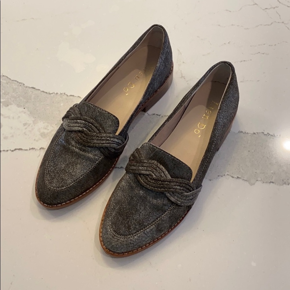 NWOT Grey Sparkly Loafers from Anthropologie ✨